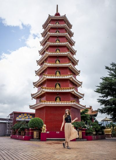 Pagode in der 10000 Buddha Monastery in Hong Kong